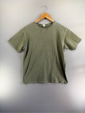 Good On Kyō T-Shirt Mens Size L Cotton Green Short Sleeve Made in USA